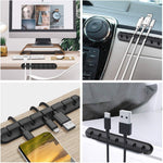 Load image into Gallery viewer, Silicone Cable Desk Organizer
