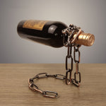 Load image into Gallery viewer, Metal Chain Hanging Wine Rack
