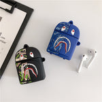 Load image into Gallery viewer, Creative Shark Backpack AirPods Case

