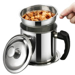 Load image into Gallery viewer, Stainless Steel Oil Strainer Pot With Filter
