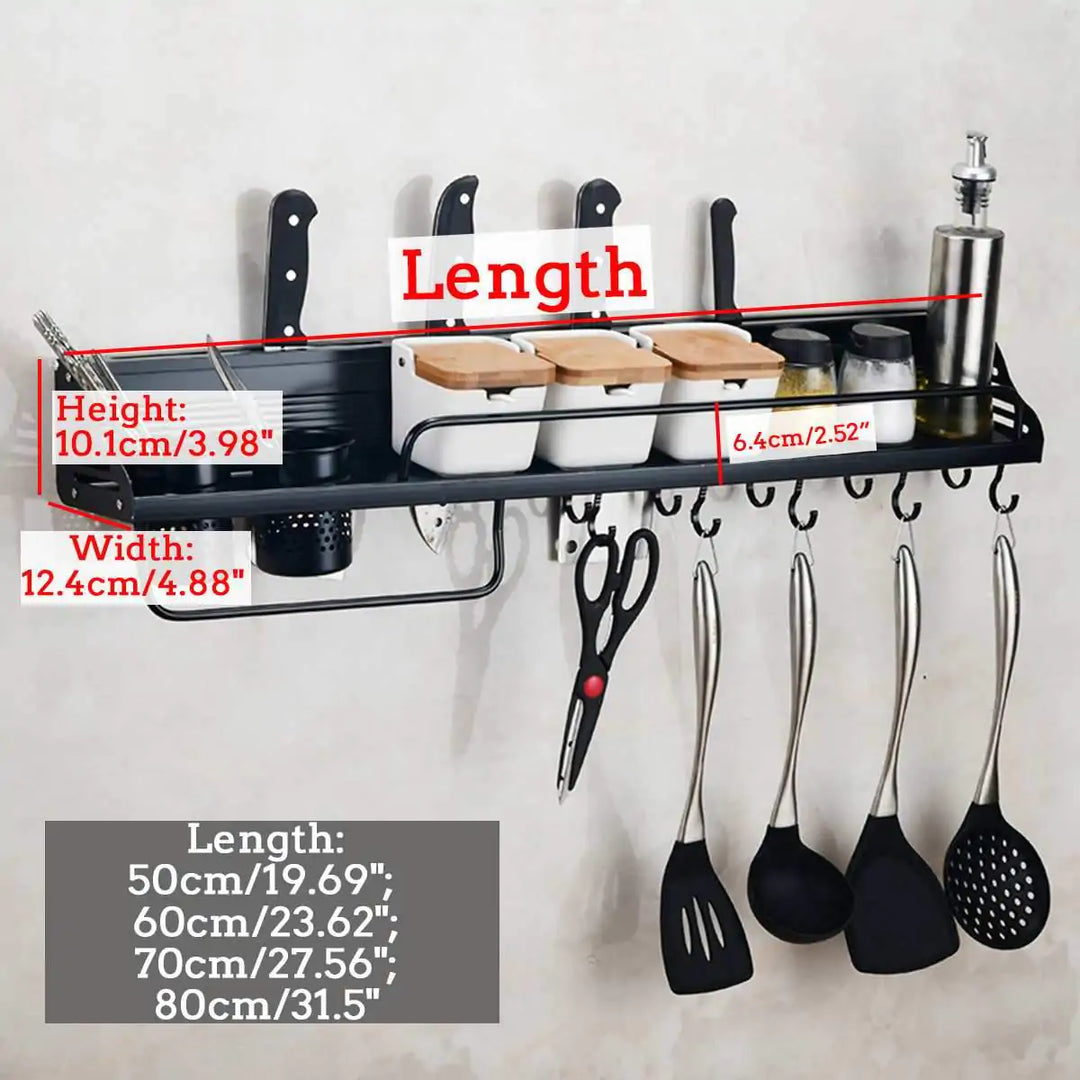 Wall-Mounted Kitchen Rack