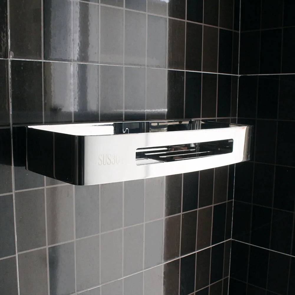 Stainless Steel Punch-Free Bathroom Shelf