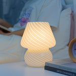 Load image into Gallery viewer, Mushroom Glass LED Bed Lamp