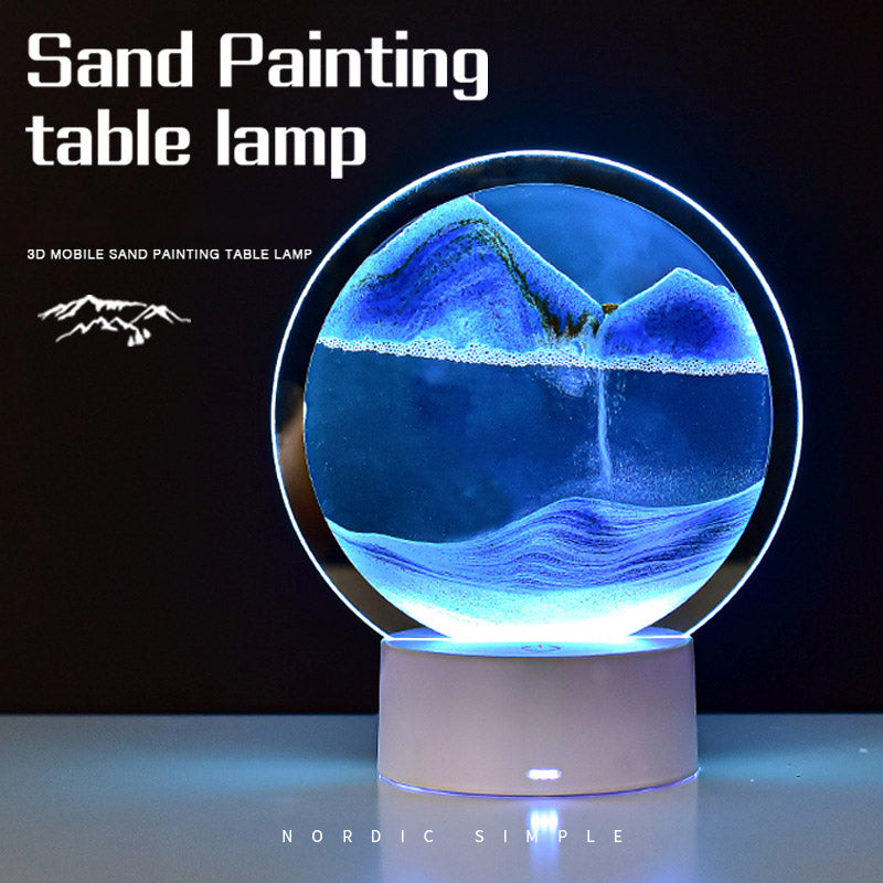 Dynamic Hourglass Lamp Tabletop