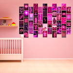 Load image into Gallery viewer, 50Pcs Pink Neon Aesthetic Wall Collage Kit
