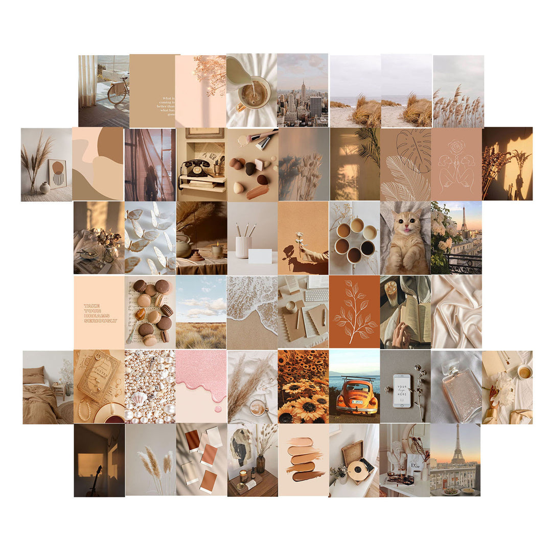50pcs/set Wall Collage Aesthetic Photo Postcard Art Pictures Collage