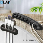 Load image into Gallery viewer, Silicone Cable Desk Organizer
