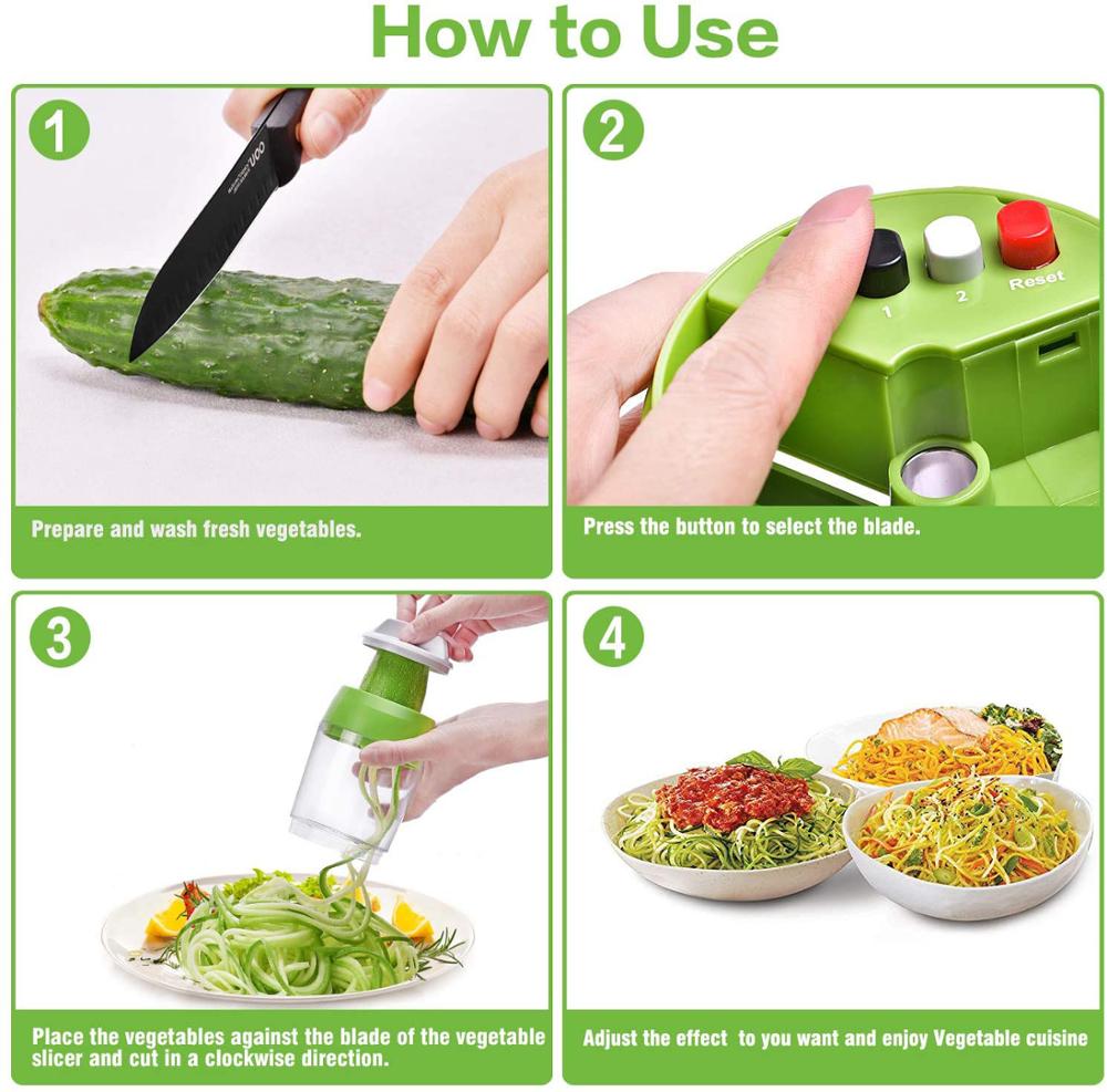 Handheld Spiralizer Vegetable Slicer eprolo