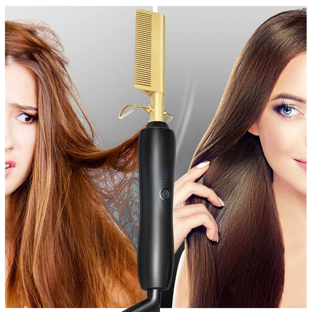 Hair Straightener Brush Comb - stuffsnshop