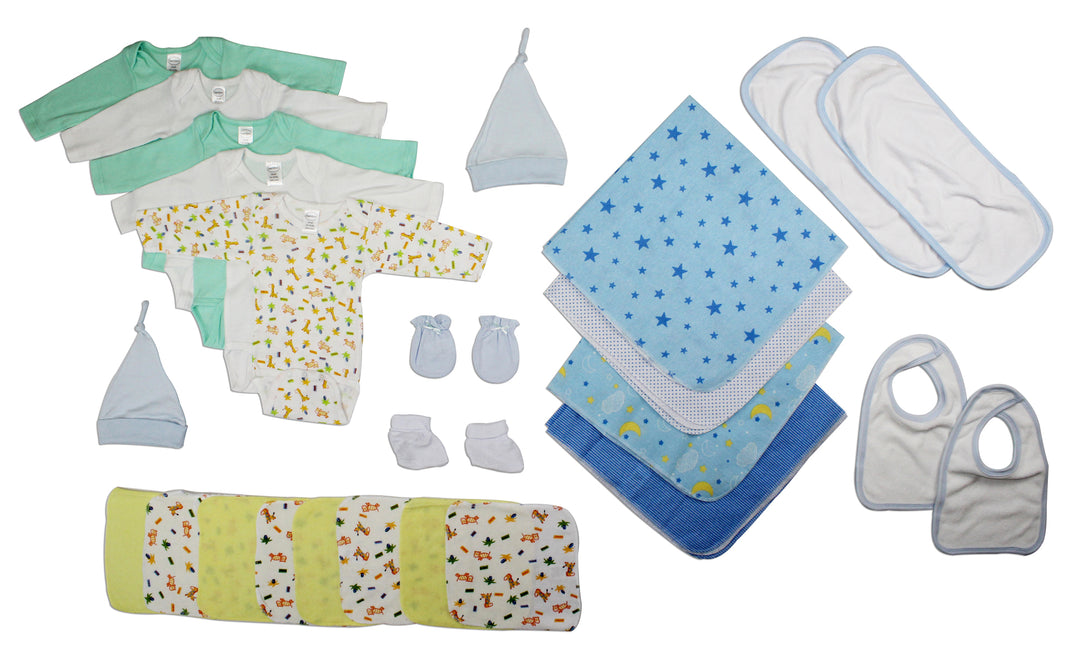 Newborn Baby Boys 25 Pc Layette Baby Shower Gift Set