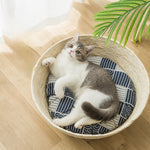 Load image into Gallery viewer, Cat Straw Bed
