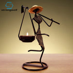 Load image into Gallery viewer, Girl Character Iron Candlestick