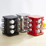Load image into Gallery viewer, Kitchen Spice Jars Storage Rotatable Base Stainless Set eprolo