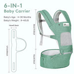Load image into Gallery viewer, Baby Carrier with Hip Seat