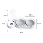 Load image into Gallery viewer, Pet Bowl Double Bowls Food Water Feeder With Auto Water Dispenser
