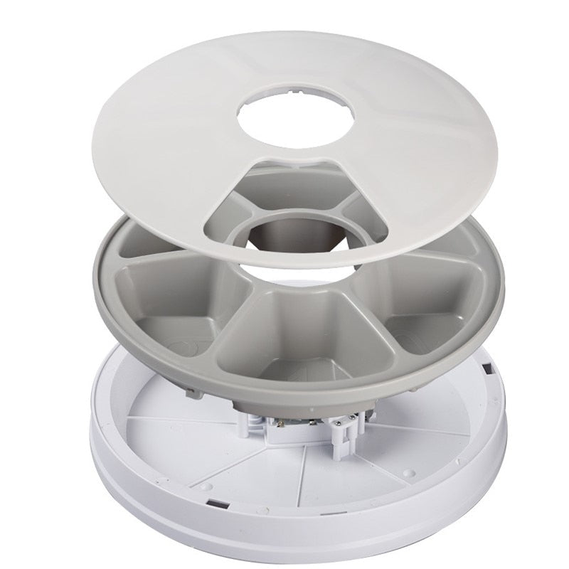 Round Timing Automatic Pet Feeder DSERS