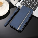 Load image into Gallery viewer, Leather Zipper Samsung Galaxy S22 S21 S20 Cover eprolo