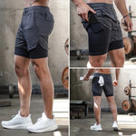 Load image into Gallery viewer, Man Jogging Sportswear Men&#39;s 2 In 1 Beach Sport eprolo