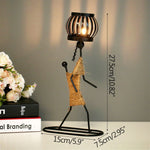 Load image into Gallery viewer, Girl Character Iron Candlestick